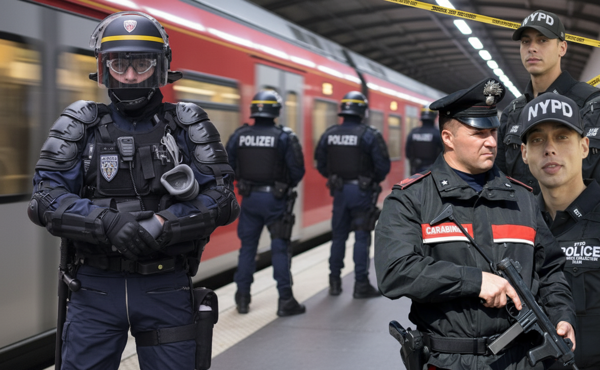 Policyjne pensje za granicą. Ile zarabia policjant w Niemczech i USA w 2025 roku?