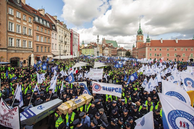 Protest policji 2018