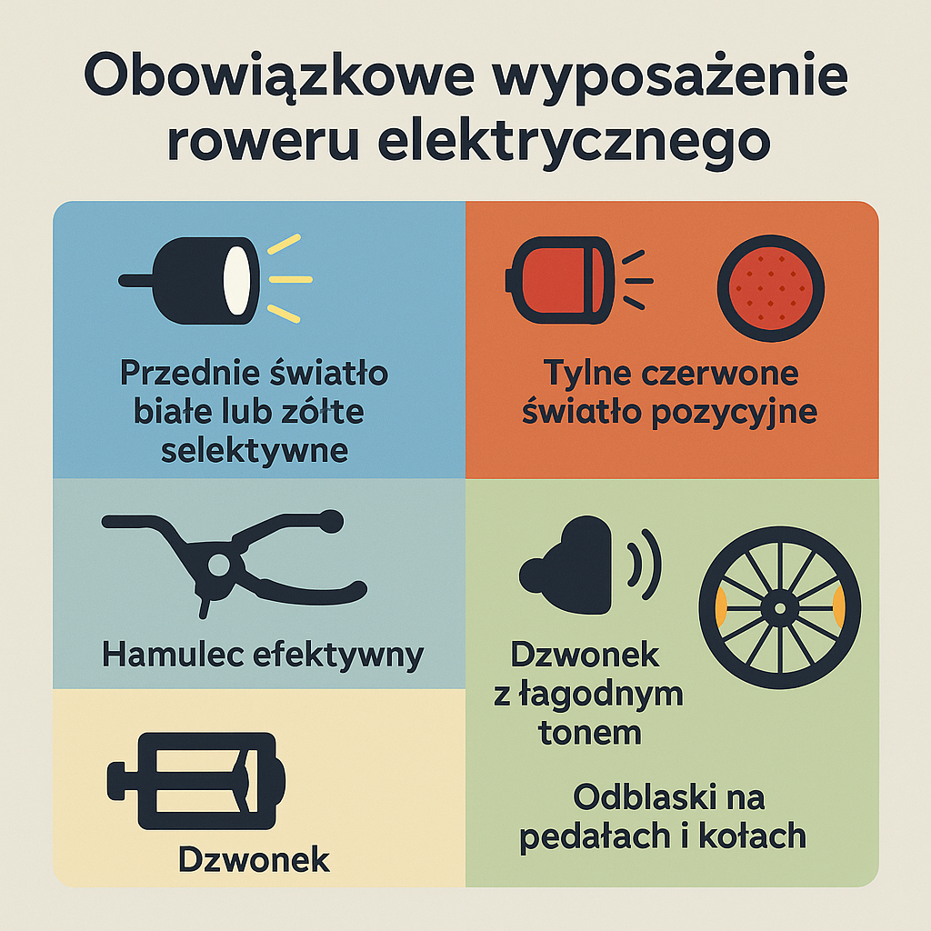 obowiązkowe wyposażenie roweru elektrycznego