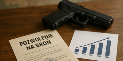 wzrost pozwoleń na broń