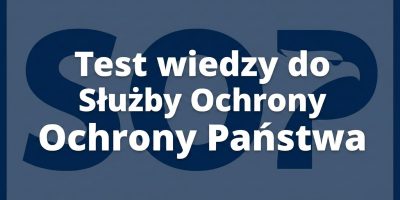 Test wiedzy do SOP