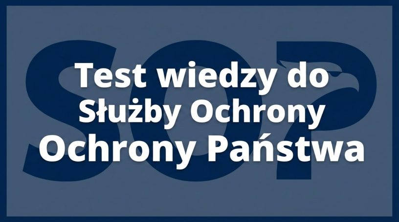 Test wiedzy do SOP