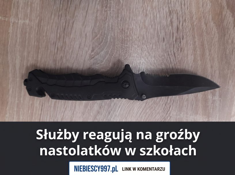 Służby reagują na groźby nastolatków