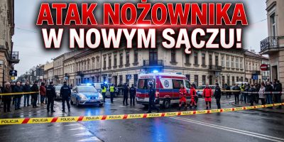 dramatyczne sceny w Nowym Sączu