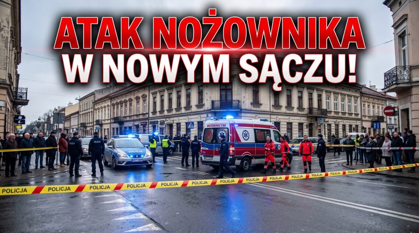 dramatyczne sceny w Nowym Sączu