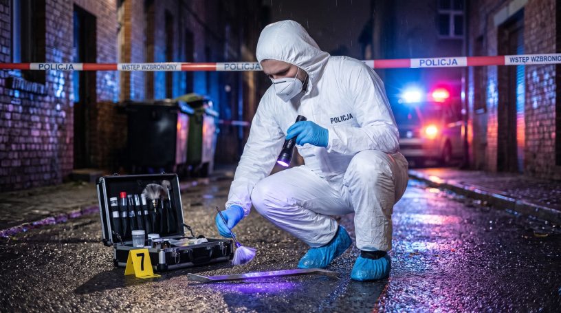 technik kryminalistyki w Policji